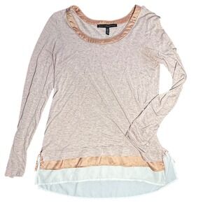 White House Black Market Womens Top XS‎ Long Sleeve Layered